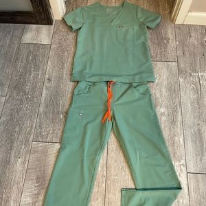 Figs Scrubs Set - Jade Green, Small